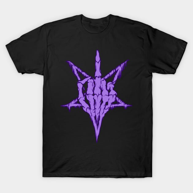 Fuck Off purple version T-Shirt by wildsidecomix
